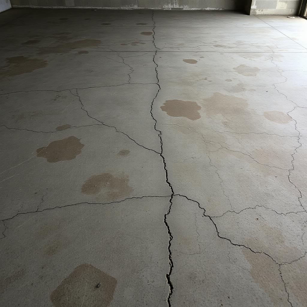 Concrete substrate before preparation